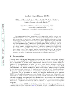 Implicit Bias of Linear RNNs
