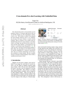 Cross-domain few-shot learning with unlabelled data