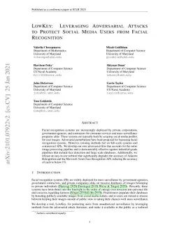 LowKey: Leveraging Adversarial Attacks to Protect Social Media Users
  from Facial Recognition