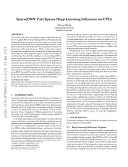 SparseDNN: Fast Sparse Deep Learning Inference on CPUs