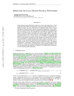 Directed Acyclic Graph Neural Networks