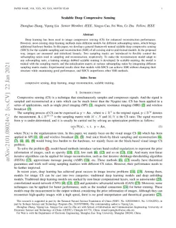 Scalable Deep Compressive Sensing