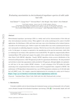 Evaluating uncertainties in electrochemical impedance spectra of solid
  oxide fuel cells