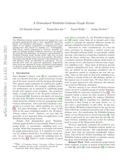 A Generalized Weisfeiler-Lehman Graph Kernel