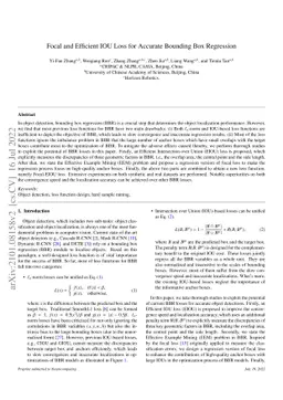 Focal and Efficient IOU Loss for Accurate Bounding Box Regression