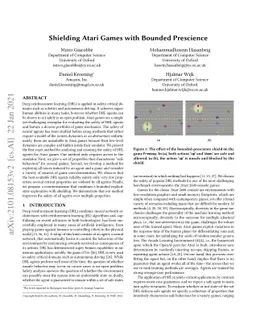 Shielding Atari Games with Bounded Prescience