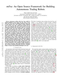 mt5se: An Open Source Framework for Building Autonomous Trading Robots