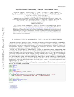 Introduction to Normalizing Flows for Lattice Field Theory