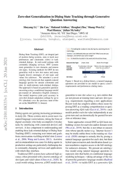 Zero-shot Generalization in Dialog State Tracking through Generative
  Question Answering