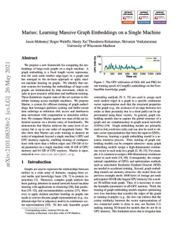 Marius: Learning Massive Graph Embeddings on a Single Machine