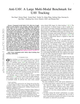 Anti-UAV: A Large Multi-Modal Benchmark for UAV Tracking