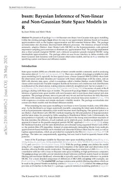 bssm: Bayesian Inference of Non-linear and Non-Gaussian State Space
  Models in R