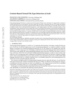 Content-Based Textual File Type Detection at Scale