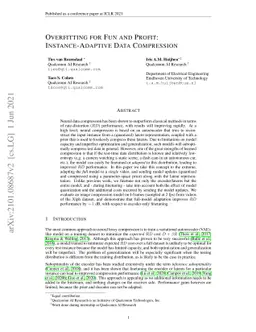 Overfitting for Fun and Profit: Instance-Adaptive Data Compression