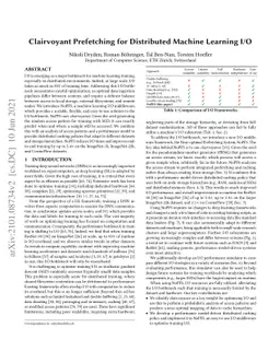 Clairvoyant Prefetching for Distributed Machine Learning I/O