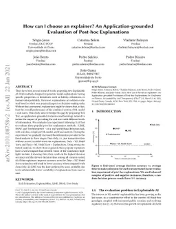 How can I choose an explainer? An Application-grounded Evaluation of
  Post-hoc Explanations