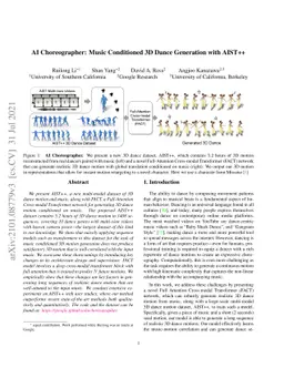AI Choreographer: Music Conditioned 3D Dance Generation with AIST++