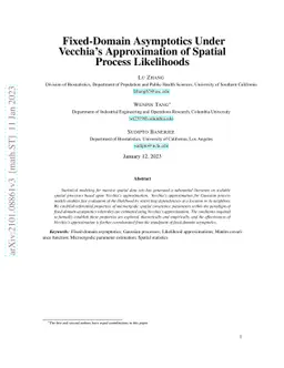 Fixed-Domain Asymptotics Under Vecchia's Approximation of Spatial
  Process Likelihoods