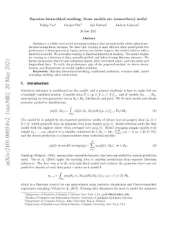 Bayesian hierarchical stacking: Some models are (somewhere) useful