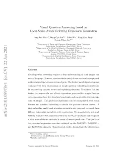 Visual Question Answering based on Local-Scene-Aware Referring
  Expression Generation
