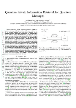 Quantum Private Information Retrieval for Quantum Messages