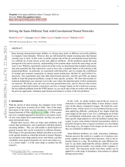 Solving the Same-Different Task with Convolutional Neural Networks