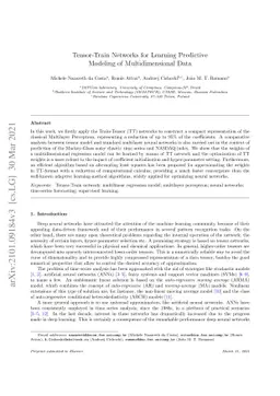 Tensor-Train Networks for Learning Predictive Modeling of
  Multidimensional Data