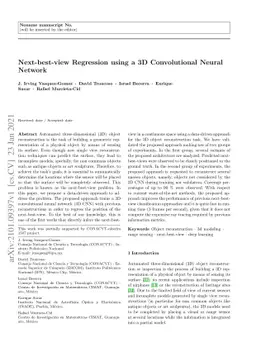 Next-best-view Regression using a 3D Convolutional Neural Network