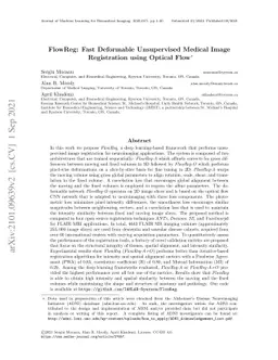 FlowReg: Fast Deformable Unsupervised Medical Image Registration using
  Optical Flow