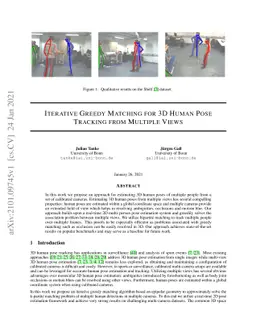 Iterative Greedy Matching for 3D Human Pose Tracking from Multiple Views