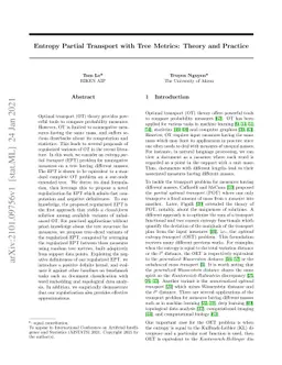 Entropy Partial Transport with Tree Metrics: Theory and Practice