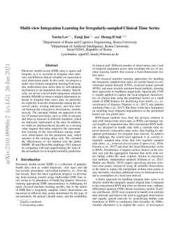 Multi-view Integration Learning for Irregularly-sampled Clinical Time
  Series