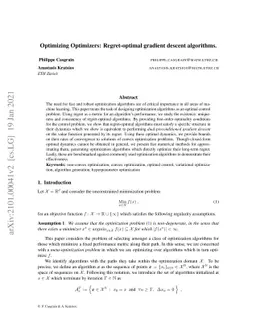 Optimizing Optimizers: Regret-optimal gradient descent algorithms