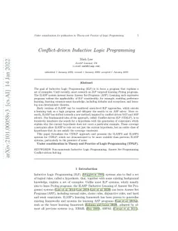 Conflict-driven Inductive Logic Programming