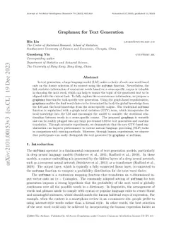 Graphmax for Text Generation