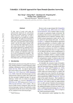 UnitedQA: A Hybrid Approach for Open Domain Question Answering