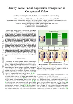 Identity-aware Facial Expression Recognition in Compressed Video