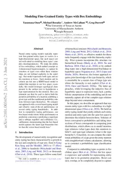 Modeling Fine-Grained Entity Types with Box Embeddings