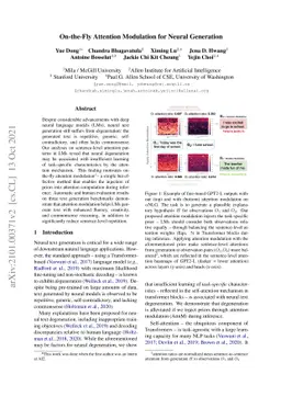 On-the-Fly Attention Modulation for Neural Generation