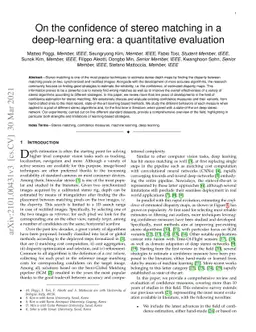 On the confidence of stereo matching in a deep-learning era: a
  quantitative evaluation