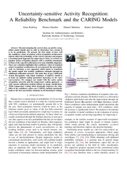 Uncertainty-sensitive Activity Recognition: a Reliability Benchmark and
  the CARING Models