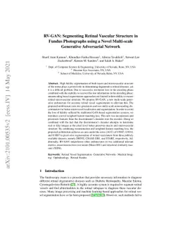 RV-GAN: Segmenting Retinal Vascular Structure in Fundus Photographs
  using a Novel Multi-scale Generative Adversarial Network
