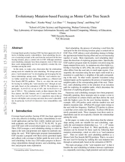 Evolutionary Mutation-based Fuzzing as Monte Carlo Tree Search