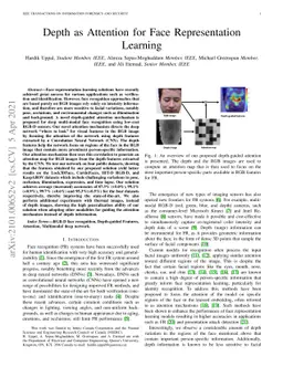Depth as Attention for Face Representation Learning