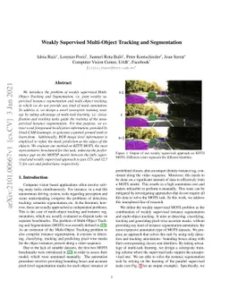 Weakly Supervised Multi-Object Tracking and Segmentation