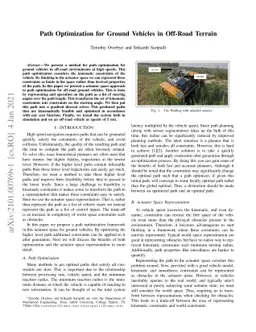 Path Optimization for Ground Vehicles in Off-Road Terrain