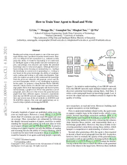 How to Train Your Agent to Read and Write