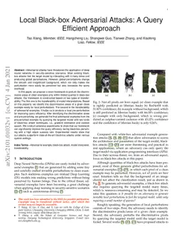 Local Black-box Adversarial Attacks: A Query Efficient Approach