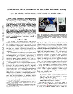 Multi-Instance Aware Localization for End-to-End Imitation Learning