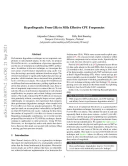HyperDegrade: From GHz to MHz Effective CPU Frequencies